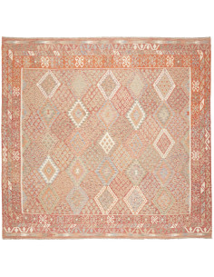 Rug Kilim Afghanistan maroon white 313x294