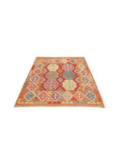 Kilim 133x178 Cm Kilim, Afghanistan, Lana Cardata A Mano 2