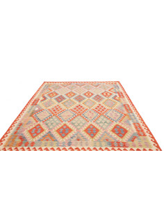 Tappeto Kilim Afghanistan beige arancione 207x286 2