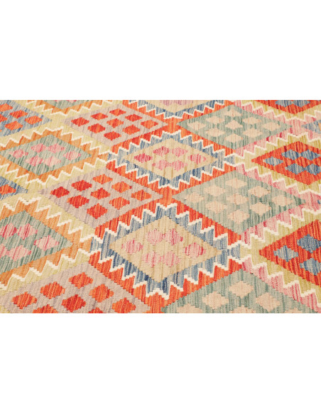 Rug Kilim Afghanistan beige orange 207x286