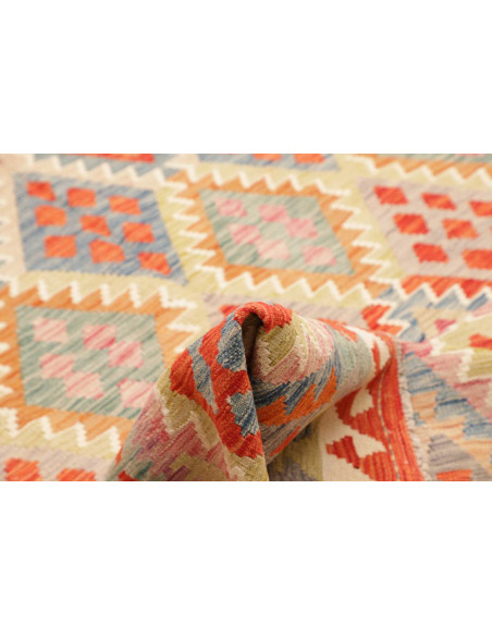 Rug Kilim Afghanistan beige orange 207x286
