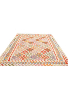 Tappeto Kilim Afghanistan giallo arancione 203x289 2