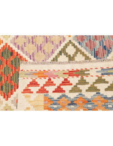 Tappeto Kilim Afghanistan giallo arancione 203x289