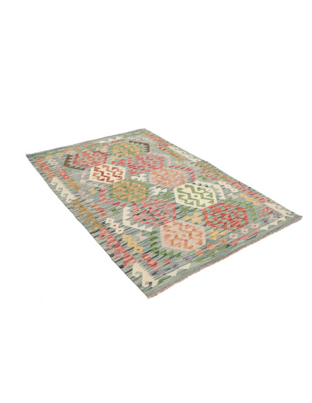 Kilim 128x181 Cm Kilim, Afghanistan, Lana Cardata A Mano