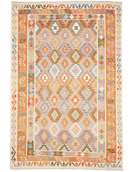 Tappeto Kilim Afghanistan giallo 196x296