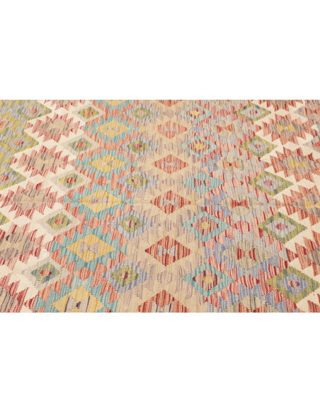 Rug Kilim Afghanistan maroon brown 196x299