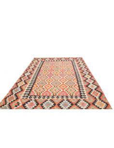 Tappeto Kilim Afghanistan marrone grigio 202x293 2