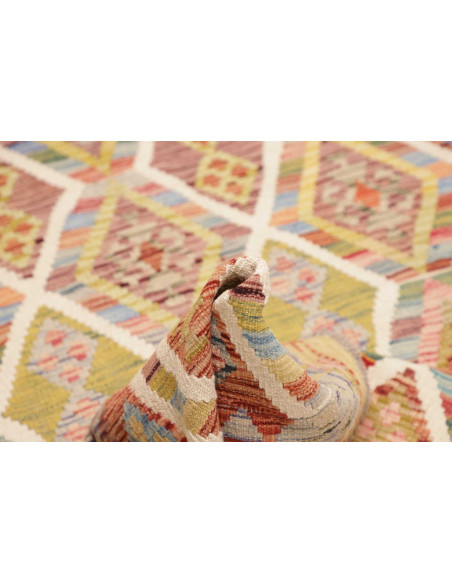 Kilim 124x204 Cm Kilim, Afghanistan, Lana Cardata A Mano
