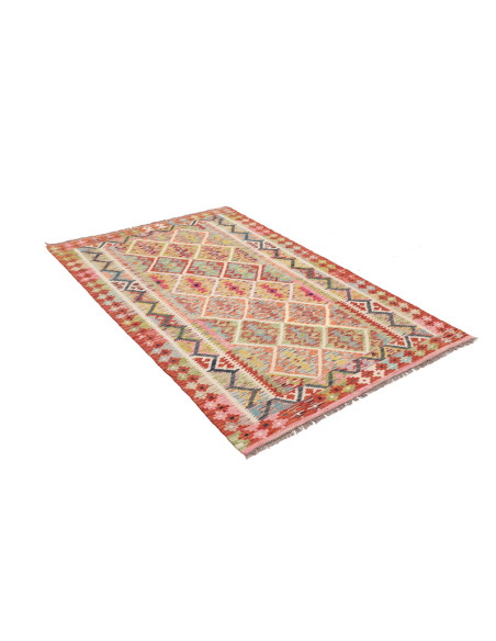 Kilim 122x183 Cm Kilim, Afghanistan, Lana Cardata A Mano
