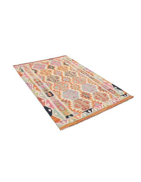 Kilim 124x182 Cm Kilim Afghanistan, Lana Cardata A Mano,