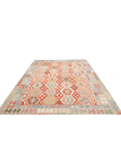 Rug Kilim Afghanistan maroon brown 214x299 2