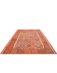 Rug Kilim Afghanistan red yellow 209x299 2