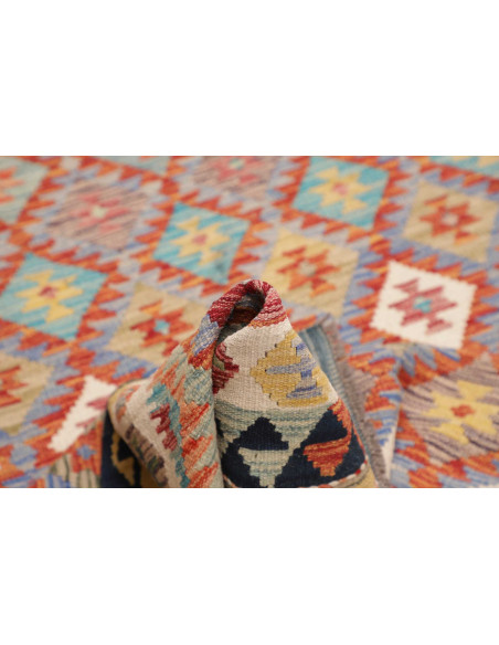 Kilim 127x192 Cm Kilim, Afghanistan, Lana Cardata A Mano