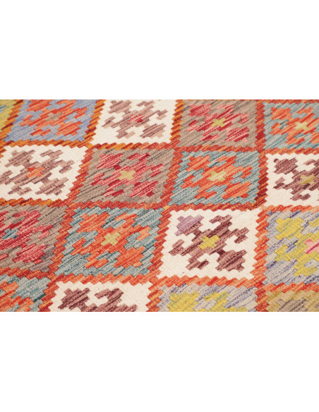 Kilim 119x192 Cm Afghan Kilim, Hand-carded Wool, Cotton