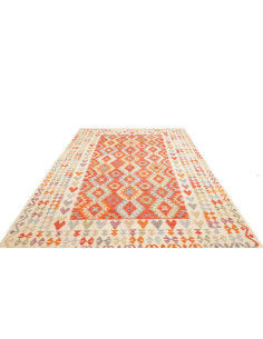 Rug Kilim Afghanistan yellow red 204x294 2