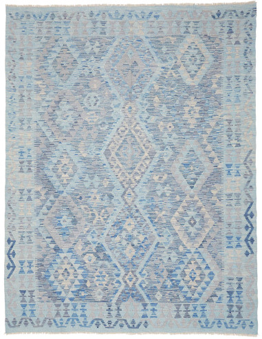 Tappeto Kilim Afghanistan azzurro grigio 181x234