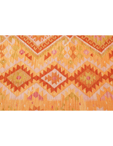 Rug Kilim Afghanistan maroon brown 201x295