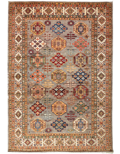 Kazak Fine 210x307 Cm Kazak Fine, Pakistan, Hand-carded Wool