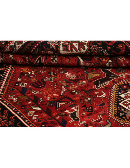Shiraz 183x295 Cm Shiraz, Persia, Lana Cardata A Mano