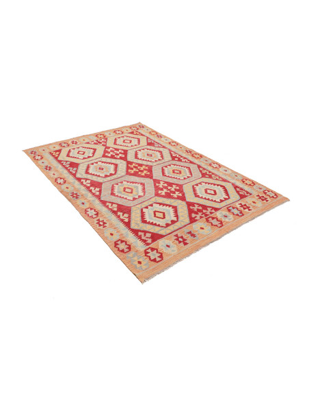 Kilim 142x200 Cm Kilim Afghanistan Lana Cardata A Mano 0.3