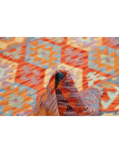 Kilim 148x200 Cm Kilim, Afghanistan, Lana Cardata A Mano