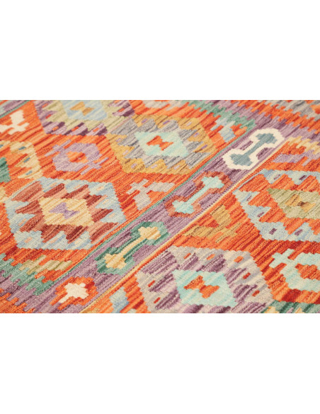 Kilim 136x196 Cm Kilim Afghanistan Lana Cardata A Mano