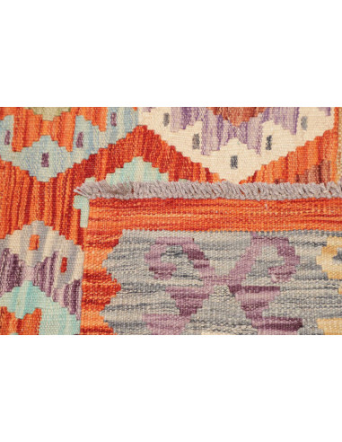 Kilim 136x196 Cm Kilim Afghanistan Lana Cardata A Mano