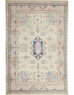 Rug Kazak Afghanistan beige white 118x177