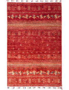 Tappeto Siva Pakistan 79x121 Rosso Intenso Beig