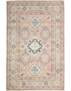 Rug Kazak Afghanistan beige maroon 115x182