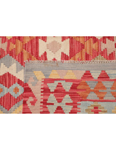 Kilim 176x244 Cm Kilim Afghano, Lana Cardata A Mano, Cotone,