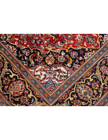 Kashan Fine 140x217 Cm Kashan Fine, Persia, Hand-carded Wool
