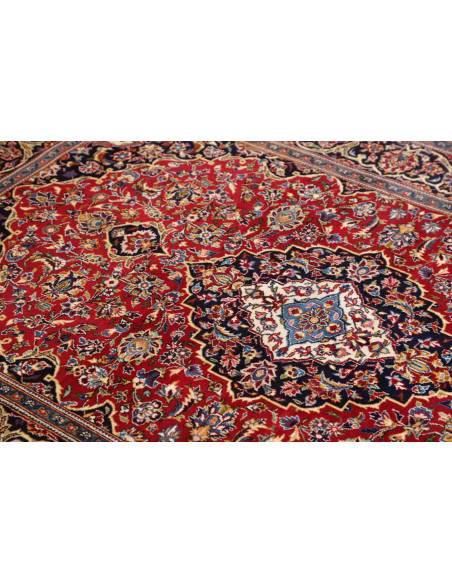 Kashan Fine 140x217 Cm Kashan Fine, Persia, Hand-carded Wool