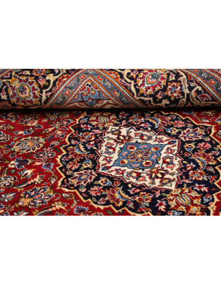 Kashan Fine 140x217 Cm Kashan Fine, Persia, Hand-carded Wool
