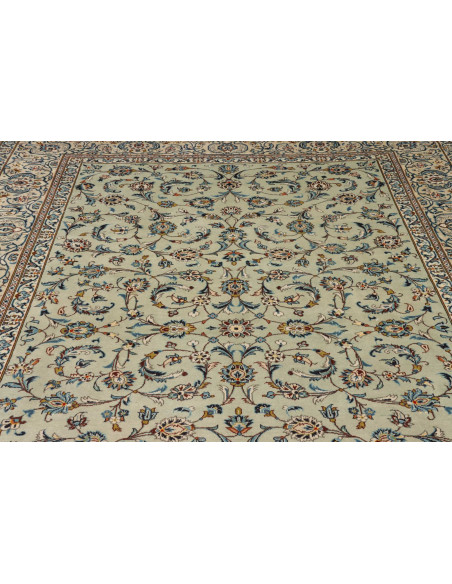 Kashan 243x350 Cm Kashan Persia Lana Cardata A Mano Cotone