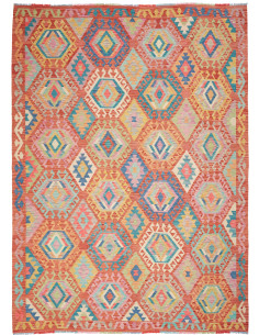 Kilim 207x293 Cm Kilim Afghanistan Lana Cardata A Mano