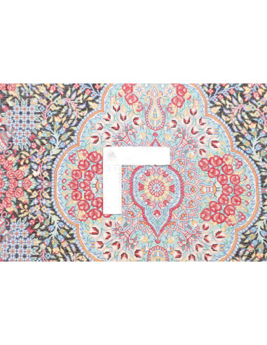 Rug Ghom Silk Persia 61x91 Black Red