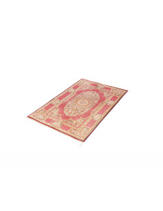 Tappeto Ghom Seta Persia 81x118 Rosso Rubino Bo 2
