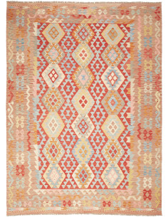 Kilim 212x285 Cm Kilim, Afghanistan, Lana Cardata A Mano