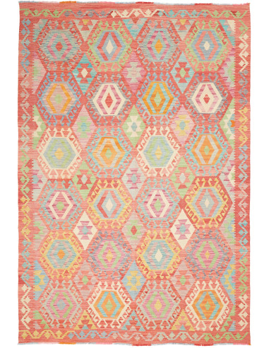 Kilim 201x287 Cm Kilim, Afghanistan, Hand-carded Wool warp:
