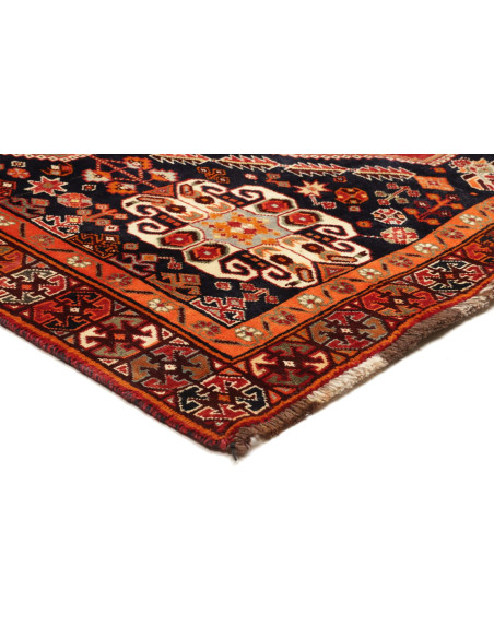 158x263 Cm Qashqai, Persia, Lana, Annodato A Mano