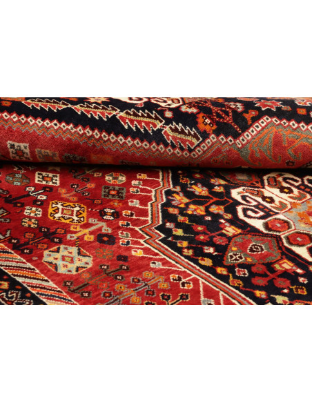 158x263 Cm Qashqai, Persia, Lana, Annodato A Mano