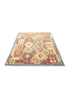 Kilim 128x175 Cm Kilim Afghanistan Hand-carded Wool (warp: 2