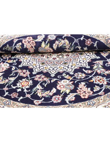 Nain 9la 150x150 Cm Nain 9la, Persia, Hand-carded Wool And