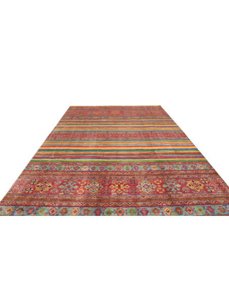 Tappeto Samarkand Pakistan 269x368 Rosso Blu