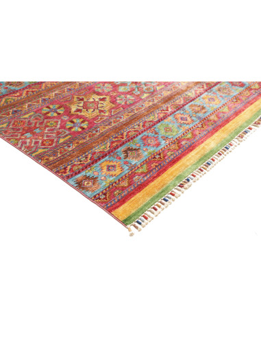 Tappeto Samarkand Pakistan 269x368 Rosso Blu