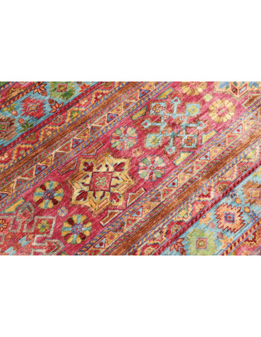 Tappeto Samarkand Pakistan 269x368 Rosso Blu