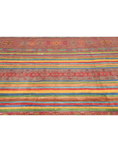 Tappeto Samarkand Pakistan 269x368 Rosso Blu