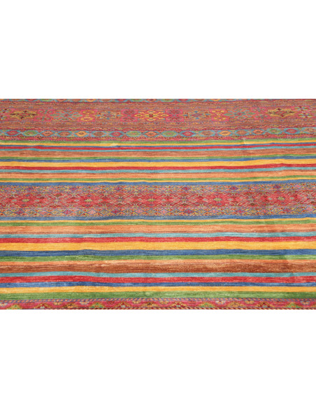 Tappeto Samarkand Pakistan 269x368 Rosso Blu
