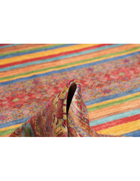 Tappeto Samarkand Pakistan 269x368 Rosso Blu